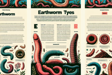 gusanos de tierra tipos