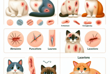 piel tipos de heridas en gatos