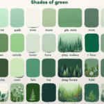 colores tonos de verde nombres