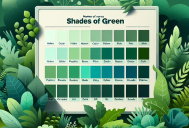 colores verdes nombres