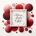 diferentes tonos de rojo