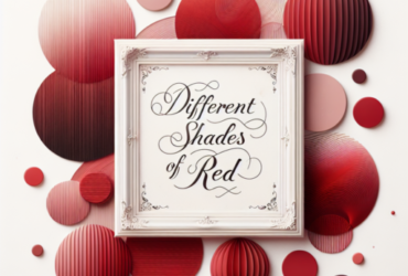 diferentes tonos de rojo