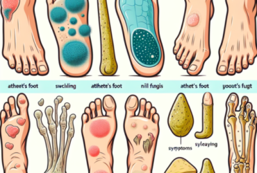 tipos de hongos en los pies fotos