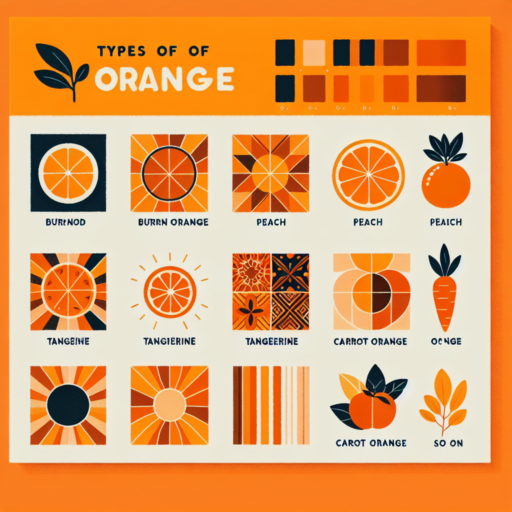 tipos de naranja color