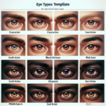 tipos de ojos plantilla