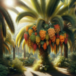 frutos de palmeras de jardin