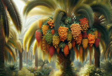 frutos de palmeras de jardin
