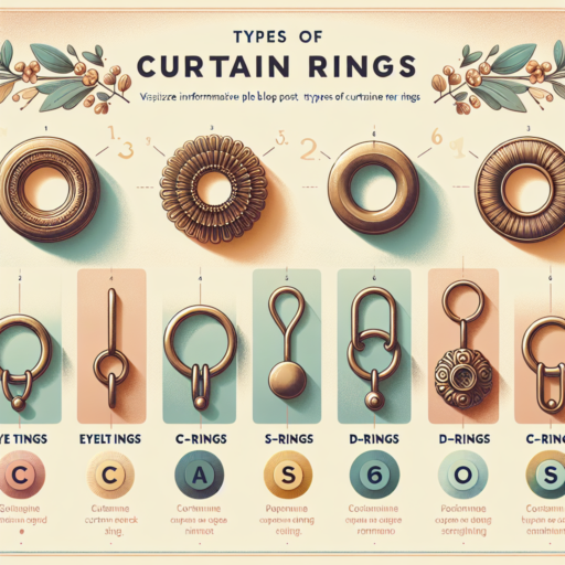 tipos de anillas para cortinas