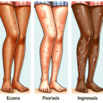 tipos de granos en las piernas