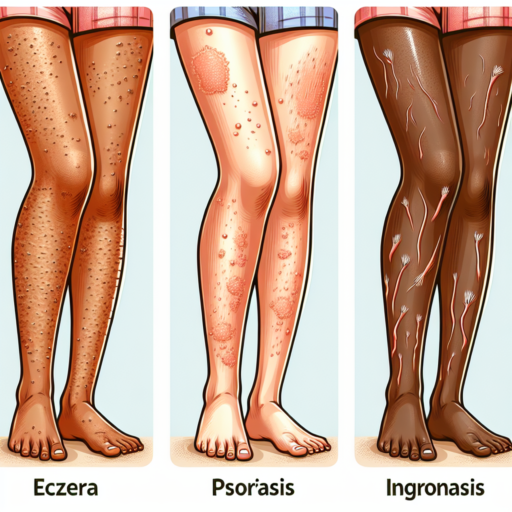 tipos de granos en las piernas